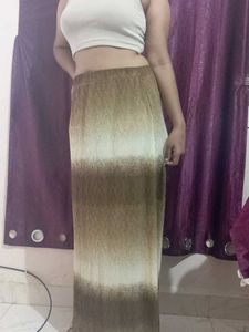 Ombre Maxi Skirt with Tank top