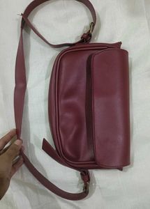 Chic Maroon Crossbody Bag