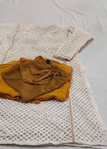 pakistani style White Chikankari Kurta set