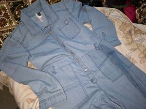 Light Wash Denim Jumpsuit