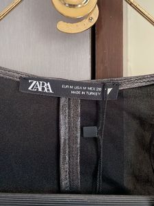 ZARA Metallic Bodysuit with shoulder p