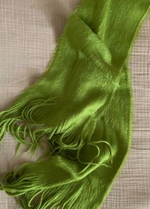 Green Fuzzy Scarf