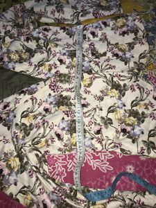Floral Cotton Coat Imported Short