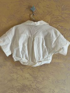 Stylish Cropped White Shirt