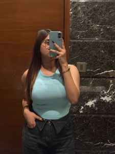Baby Blue Ribbed Tank Top