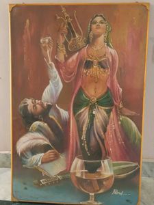 Vintage Middle Eastern Art Painting