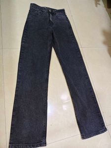 Womens Black Wash Denim Jeans