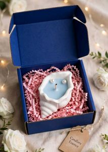 Set of 2 Seashell Scented Soy Wax Candles