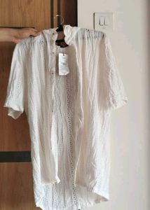 White Broderie Anglaise Shirt