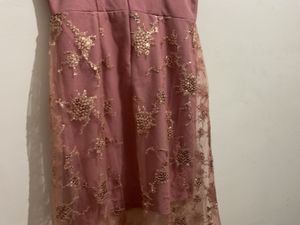 Elegant Pink Midi Dress