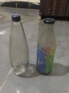 glass bottles