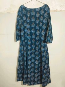 Beautiful Teal Printed Kurta