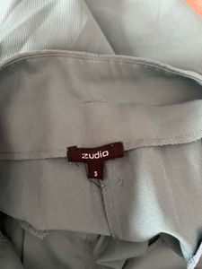 high waisted trapered trouser