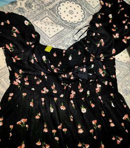 Black Floral Maxi Dress