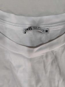 Zara White Crop Top With Strings