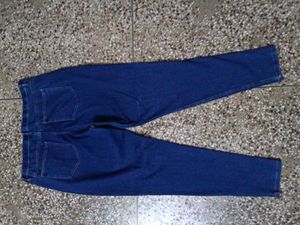 COLORS! Dark Blue High-Waisted Stretch Jeans (Size