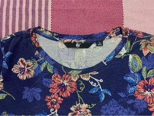 Floral Print Ruffle Sleeve Top