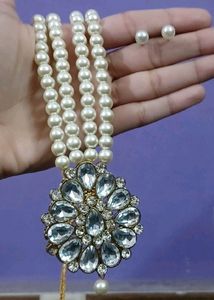 Long Pearl Kundan Mala
