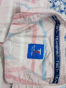 Teamspirit Striped Short Sleeve Shirt