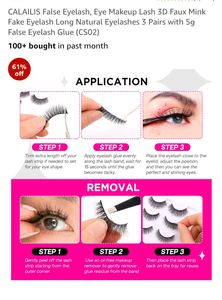 CALAILIS Faux Mink Eyelashes Multipack