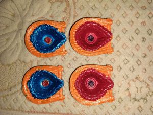 Set of 4 Decorative Diyas