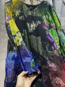 Vibrant Floral Print Kurta