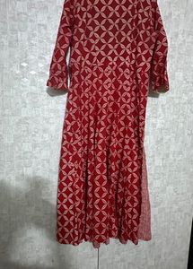 Red Colour Kurta Set