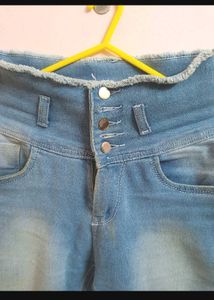 High-Waisted Denim Jeans - Set of 2