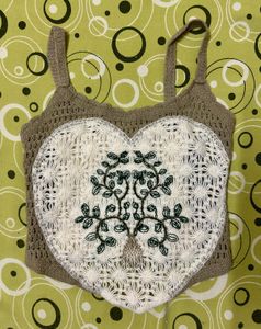 Crochet Heart Tree Tank Top from goa