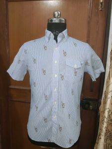 Men's Striped Short Sleeve Shirt