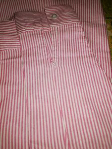 striped pink shirt