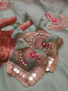 Mint Green Embellished Anarkali Dress
