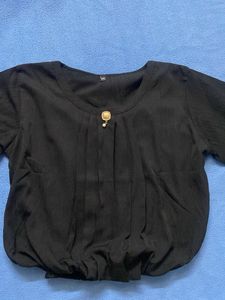 Elegant Black Tunic Top
