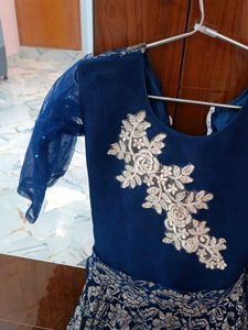Elegant Navy Blue Lehenga Choli