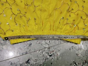 Sparkling Yellow Sharara Set