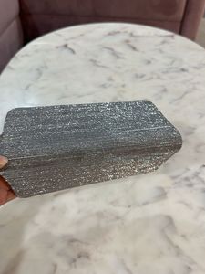 Sparkling Silver Evening Clutch