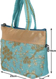 Light Blue Hand Bag Small