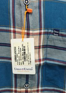 Urban United Men's Blue  Half Sleeve shirt