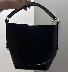 Chic Black Bucket Bag