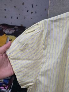 Striped Button-Up Shirt