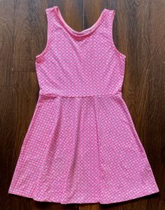 Cute Pink Geometric Print Dress