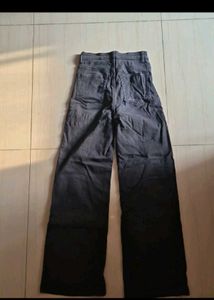 Black wide leg jeans