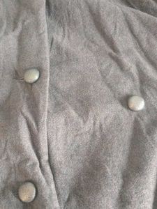 Stylish Grey Hooded Coat