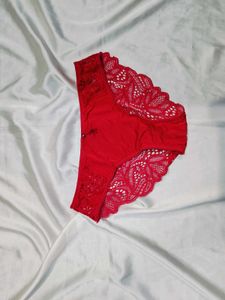 🇳🇿💫🎀Red Lace Trim Briefs