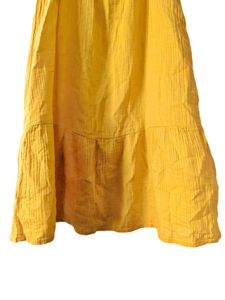 Yellow Tiered Midi Dress