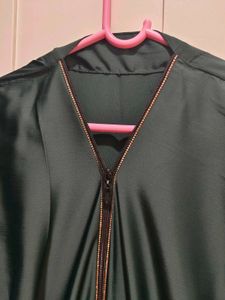 Abaya with Gold Trim