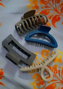 Set of 4 Matte Hair Claw Clips