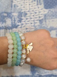 Beaded Charm Bracelet Set