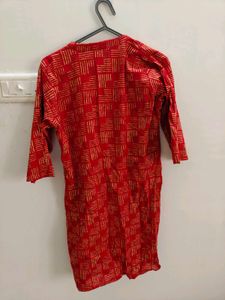 Red Ethnic Kurta