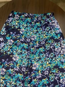 Bohemian Floral Print Wide Leg Pants